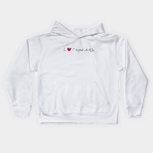 I Heart Troop Wives Kids Hoodie